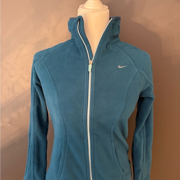 Women's Teal Nike Fleece Jacket - Picture 1 of 4